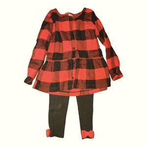 Red & Black plaid outfit